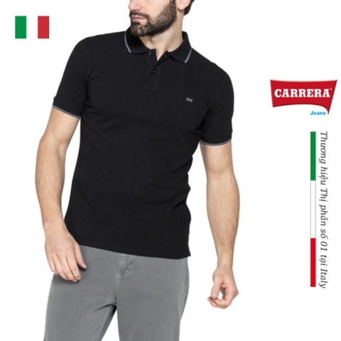 ÁO POLO NAM VIỀN CỔ VÀ TAY - CARRERA JEANS - NHẬP KHẨU CHÍNH HÃNG TỪ ITALIA