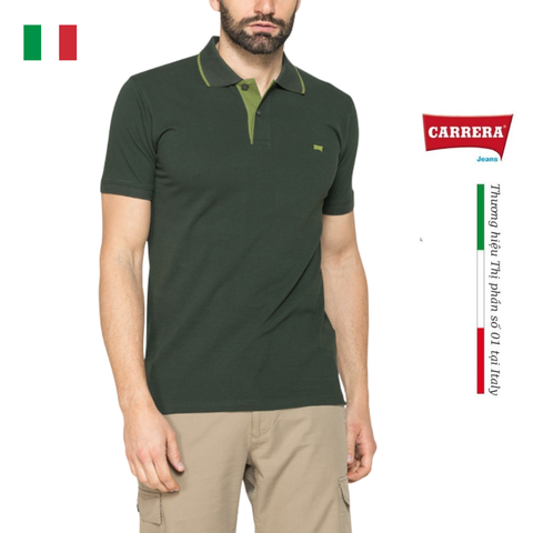 ÁO POLO NAM VẢI PIQUE COTTON 819C0075A - CARRERA JEANS - NHẬP KHẨU CHÍNH NGẠCH TỪ ITALIA