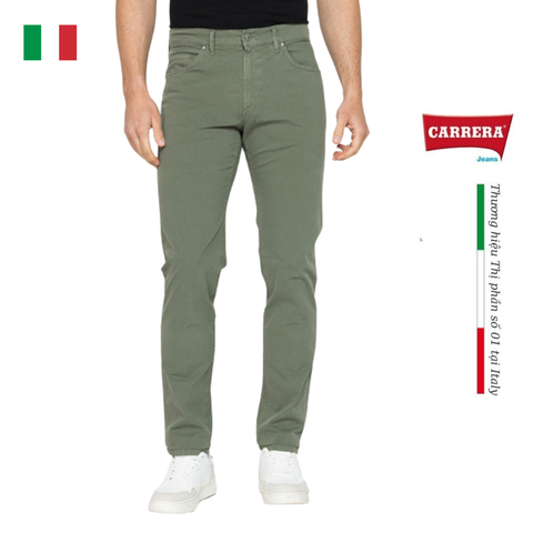 QUẦN KAKI NAM 5 TÚI VẢI CANVAS CO GIÃN NHẸ 7009167A - CARRERA JEANS - NHẬP KHẨU CHÍNH NGẠCH TỪ Ý