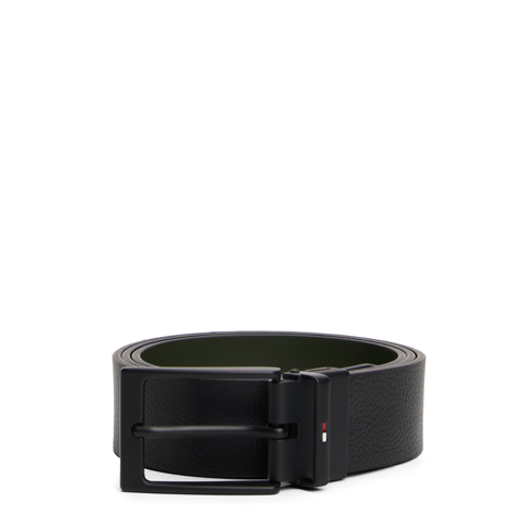 THẮT LƯNG DA THẬT NAM MÀU ĐEN - TOMMY HILFIGER - NHẬP KHẨU CHÍNH HÃNG TỪ Ý