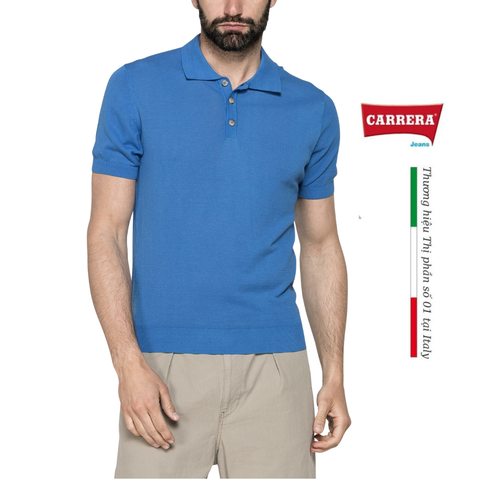 ÁO POLO NAM VẢI CREPE COTTON - CARRERA JEANS - NHẬP KHẨU CHÍNH NGẠCH TỪ ITALIA