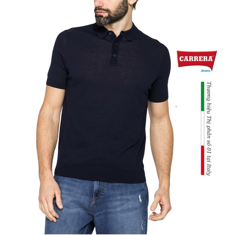 ÁO POLO NAM VẢI CREPE COTTON - CARRERA JEANS - NHẬP KHẨU CHÍNH NGẠCH TỪ ITALIA