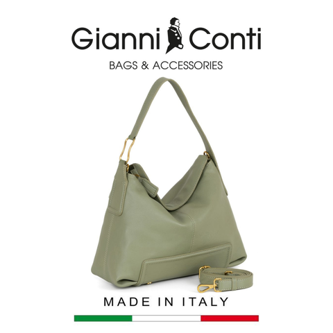 TÚI XÁCH NỮ DA THẬT 4464597-218 – GIANNI CONTI - SẢN XUẤT THỦ CÔNG TẠI ITALY