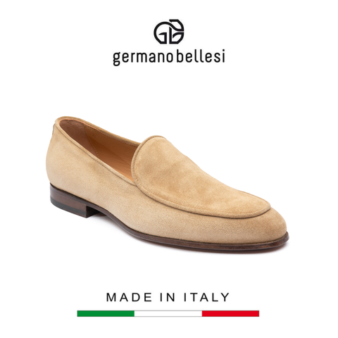 ORDER GIÀY LƯỜI CÔNG SỞ (DA THẬT) - GERMANO BELLESI - SẢN XUẤT THỦ CÔNG TẠI ITALY