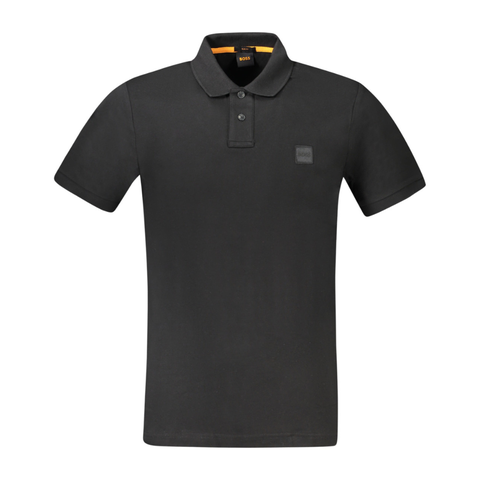ÁO POLO NAM CỘC TAY SLIM FIT MÀU ĐEN - BOSS - NHẬP KHẨU CHÍNH HÃNG TỪ ITALIA