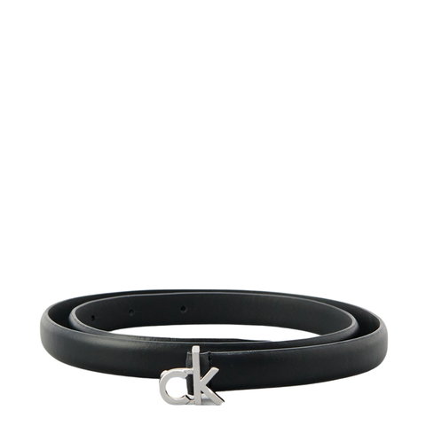 THẮT LƯNG DA THẬT NỮ MÀU ĐEN K60K612932 BEH - CALVIN KLEIN - NHẬP KHẨU CHÍNH HÃNG TỪ Ý