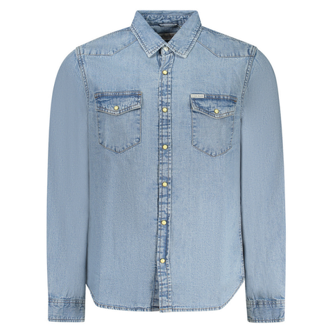 ÁO SƠ MI DENIM DÀI TAY NAM SLIM FIT - GUESS JEANS - NHẬP KHẨU CHÍNH HÃNG TỪ Ý