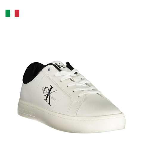 GIÀY SNEAKER NAM MÀU TRẮNG - CALVIN KLEIN - NHẬP KHẨU CHÍNH HÃNG TỪ Ý