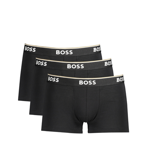PACK 3 QUẦN SỊP ĐÙI NAM MÀU ĐEN - HUGO BOSS - NHẬP KHẨU CHÍNH HÃNG TỪ Ý