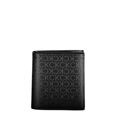 VÍ DA NAM MÀU ĐEN HỌA TIẾT – CALVIN KLEIN - NHẬP KHẨU CHÍNH HÃNG TỪ Ý