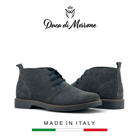 GIÀY BOOTS DA LỘN NAM (DA THẬT) - DUCA DI MORRONE - SẢN XUẤT TẠI ITALY