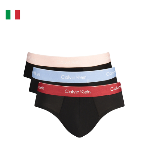 SET 3 QUẦN SỊP TAM GIÁC NAM MÀU ĐEN - CALVIN KLEIN - NHẬP KHẨU CHÍNH HÃNG TỪ Ý