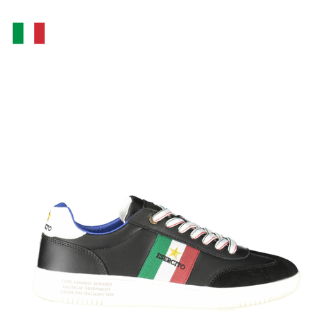 GIÀY SNEAKER NAM MÀU ĐEN - ESERCITO 1659 - NHẬP KHẨU CHÍNH HÃNG TỪ Ý