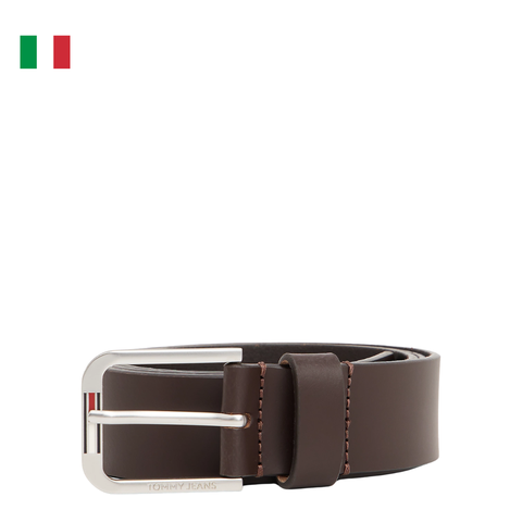 THẮT LƯNG DA THẬT NAM MÀU NÂU AM0AM13686_GUE - TOMMY HILFIGER - NHẬP KHẨU CHÍNH HÃNG TỪ Ý