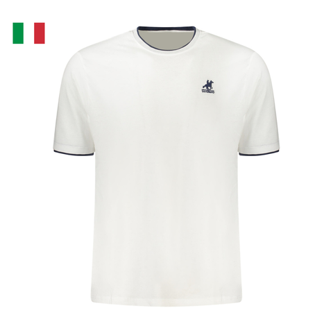 ÁO THUN CỘC TAY NAM MÀU TRẮNG VIỀN - U.S. GRAND - NHẬP KHẨU CHÍNH HÃNG TỪ Ý