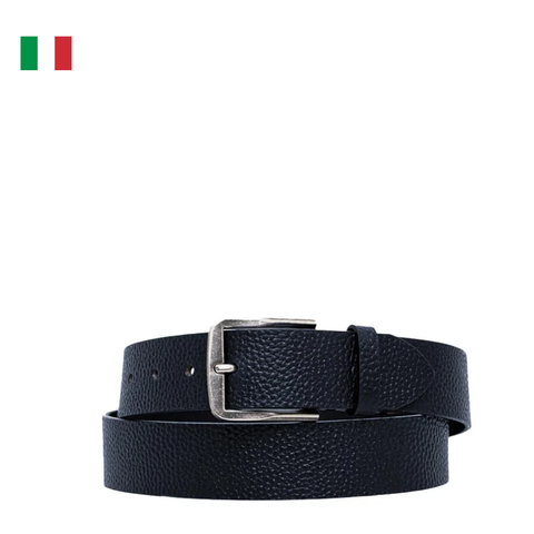 THẮT LƯNG DA THẬT NAM MÀU XANH ĐEN LV04G7022G-D1M - CALVIN KLEIN - NHẬP KHẨU CHÍNH HÃNG TỪ Ý