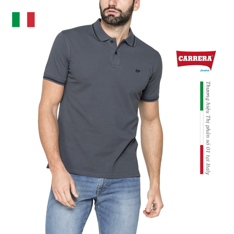 ÁO POLO NAM VẢI PIQUE COTTON - CARRERA JEANS - NHẬP KHẨU CHÍNH HÃNG TỪ ITALIA