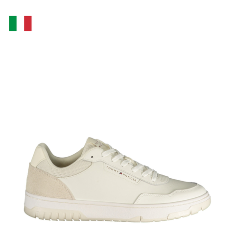 GIÀY SNEAKER NAM MÀU TRẮNG - TOMMY HILFIGER - NHẬP KHẨU CHÍNH HÃNG TỪ Ý