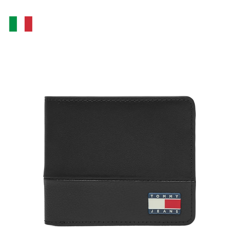 VÍ DA NAM MÀU ĐEN - TOMMY HILFIGER - NHẬP KHẨU CHÍNH HÃNG TỪ Ý