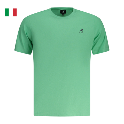 ÁO THUN CỘC TAY NAM MÀU XANH LÁ CÂY - U.S. GRAND - NHẬP KHẨU CHÍNH HÃNG TỪ Ý