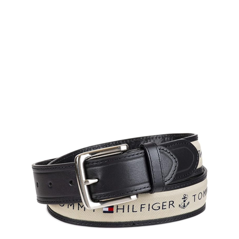 THẮT LƯNG DA NAM MÀU ĐEN - TOMMY HILFIGER - NHẬP KHẨU TRỰC TIẾP TỪ MỸ