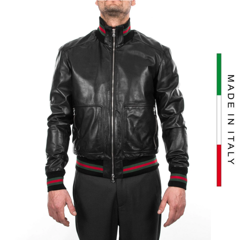 ORDER ÁO KHOÁC BOMBER DA CAO CẤP SẢN XUẤT THỦ CÔNG - ITALY LEATHER - NHẬP KHẨU CHÍNH NGẠCH TỪ Ý