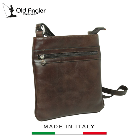 TÚI ĐEO CHÉO MÀU NÂU 074189TM – OLD ANGLER - SẢN XUẤT THỦ CÔNG TỪ ITALY