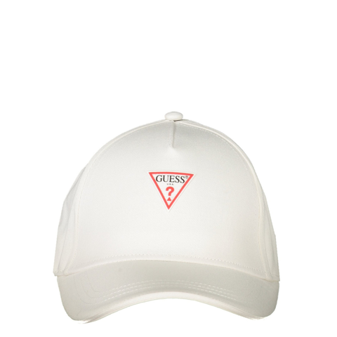 MŨ LƯỠI TRAI UNISEX MÀU TRẮNG - GUESS JEANS - NHẬP KHẨU CHÍNH HÃNG TỪ Ý
