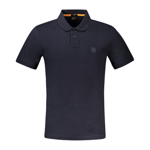 ÁO POLO NAM CỘC TAY SLIM FIT MÀU XANH THAN - BOSS - NHẬP KHẨU CHÍNH HÃNG TỪ ITALIA