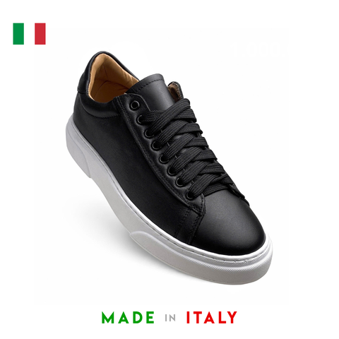 GIÀY SNEAKER DA THẬT NAM Alex-16_Black (4190) - MADE IN ITALY - SẢN XUẤT TẠI ITALY