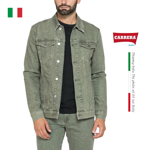 ÁO KHOÁC DENIM NAM 4500973A PHONG CÁCH TRUCKER – CARRERA JEANS - NHẬP KHẨU CHÍNH HÃNG TỪ Ý