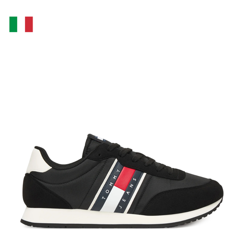 GIÀY THỂ THAO NAM MÀU ĐEN EM0EM01709-BDS - TOMMY HILFIGER - NHẬP KHẨU CHÍNH HÃNG TỪ Ý