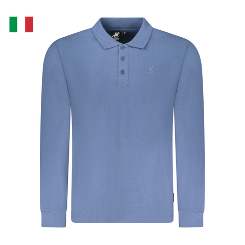 ÁO POLO DÀI TAY NAM MÀU XANH - U.S. GRAND POLO - NHẬP KHẨU CHÍNH HÃNG TỪ Ý