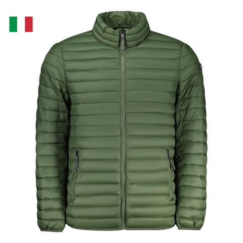 ÁO KHOÁC PHAO NAM DÀI TAY MÀU XANH LÁ - NORWAY - NHẬP KHẨU CHÍNH HÃNG TỪ Ý