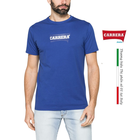 ÁO THUN NAM CỘC TAY BASIC IN LOGO – CARRERA JEANS - NHẬP KHẨU CHÍNH HÃNG TỪ Ý