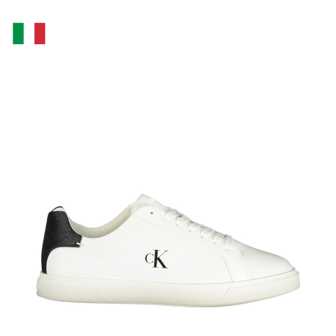GIÀY SNEAKER NAM MÀU TRẮNG - CALVIN KLEIN - NHẬP KHẨU CHÍNH HÃNG TỪ Ý