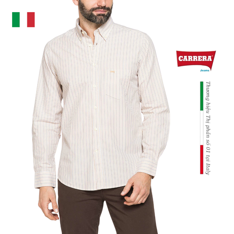 ÁO SƠ MI DÀI TAY NAM KẺ CARO 213A1230A – CARRERA JEANS - NHẬP KHẨU CHÍNH NGẠCH TỪ Ý