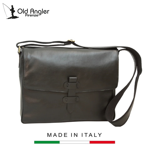 TÚI ĐỰNG LAPTOP DA NGUYÊN TẤM 412289NE - 89Ne – OLD ANGLER - SẢN XUẤT THỦ CÔNG TỪ ITALY