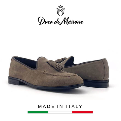 GIÀY LƯỜI NAM CAO CẤP HÀNG HIỆU (DA THẬT) - DUCA DI MORRONE - SẢN XUẤT TẠI ITALY