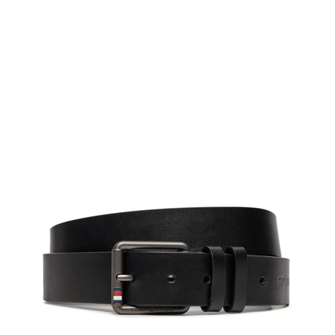 THẮT LƯNG DA THẬT NAM MÀU ĐEN - TOMMY HILFIGER - NHẬP KHẨU CHÍNH HÃNG TỪ Ý