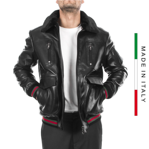ORDER ÁO KHOÁC BOMBER DA CAO CẤP SẢN XUẤT THỦ CÔNG - ITALY LEATHER - NHẬP KHẨU CHÍNH NGẠCH TỪ Ý