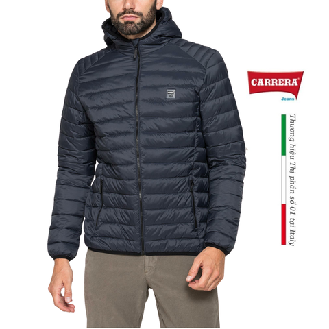 ÁO PHAO NAM SIÊU NHẸ CHỐNG NƯỚC MÀU XANH THAN – CARRERA JEANS - NHẬP KHẨU CHÍNH NGẠCH TỪ Ý