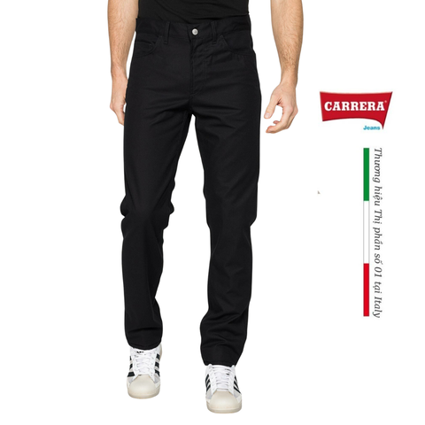 QUẦN VẢI NHẸ 5 TÚI MOD.700 NAM MÀU ĐEN - CARRERA JEANS - NHẬP KHẨU CHÍNH NGẠCH TỪ Ý