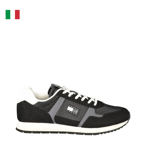 GIÀY THỂ THAO NAM MÀU PHA GHI ĐEN - TOMMY HILFIGER - NHẬP KHẨU CHÍNH HÃNG TỪ Ý