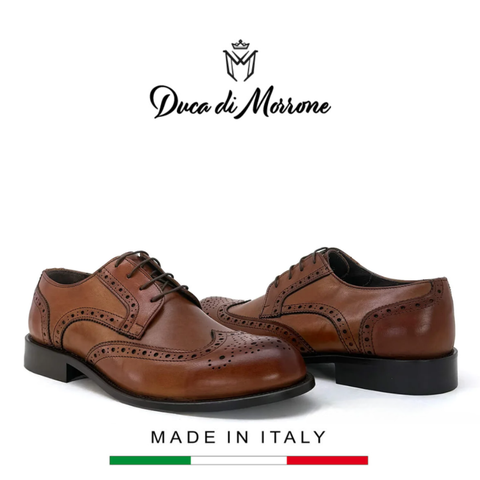 GIÀY TÂY DA NAM (DA THẬT) - DUCA DI MORRONE - SẢN XUẤT TẠI ITALY