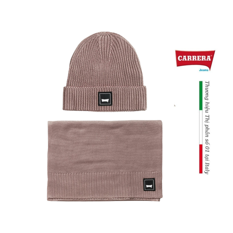SET MŨ LEN VÀ KHĂN QUÀNG CỔ - CARRERA JEANS- NHẬP KHẨU CHÍNH NGẠCH TỪ ITALIA
