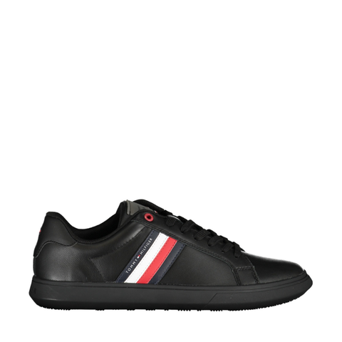 GIÀY SNEAKER NAM MÀU ĐEN - TOMMY HILFIGER - NHẬP KHẨU CHÍNH HÃNG TỪ Ý