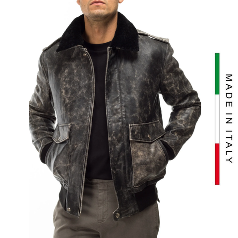 ORDER ÁO KHOÁC BOMBER DA CAO CẤP SẢN XUẤT THỦ CÔNG - ITALY LEATHER - NHẬP KHẨU CHÍNH NGẠCH TỪ Ý