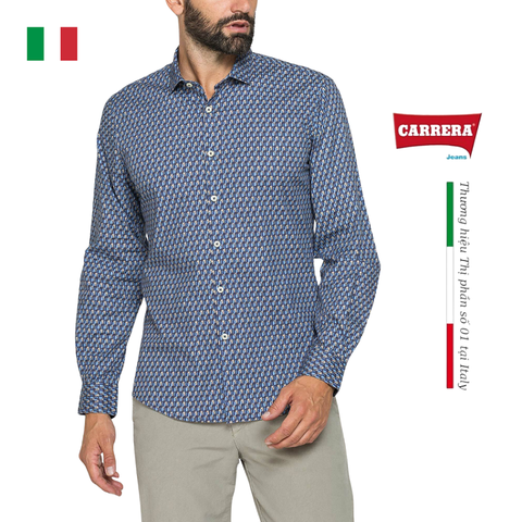ÁO SƠ MI DÀI TAY NAM SLIM FIT T206B/1246A – CARRERA JEANS - NHẬP KHẨU CHÍNH HÃNG TỪ Ý