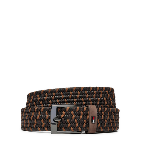 THẮT LƯNG DA NAM MÀU NÂU - TOMMY HILFIGER - NHẬP KHẨU CHÍNH HÃNG TỪ Ý